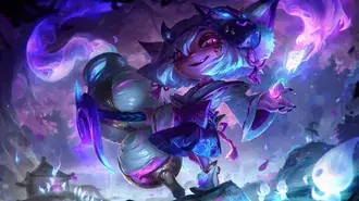 Tapeta Spirit Blossom 'Tristana' - League of Legends 8K