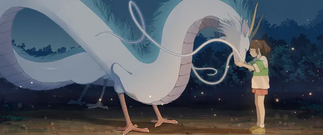 Tapeta Animovaný filmový plagát Spirited Away 2K