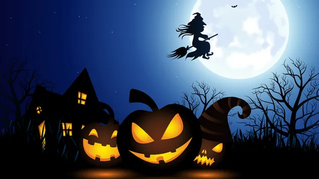 Spookachtige Halloween-heks