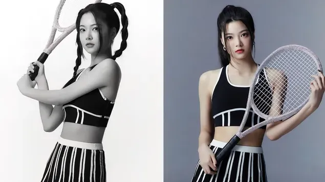 Sporty 'Hong Eunchae' fra Le Sserafim (Kpop Girls Group) 4K tapet