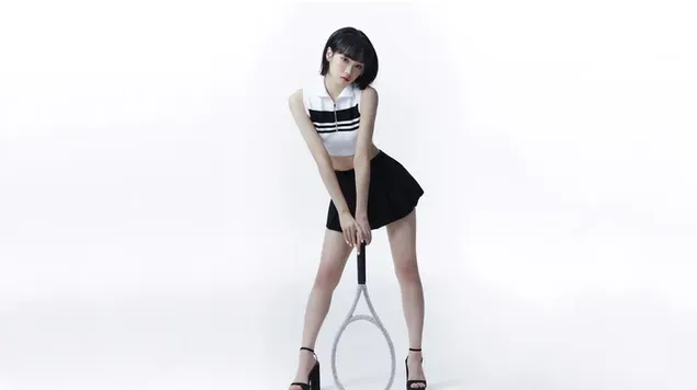Sporty 'Kim Chaewon' fra Le Sserafim (Kpop Girls Group |) 8K tapet