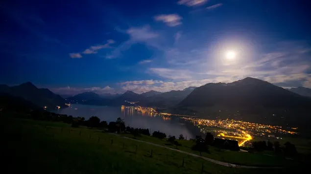 Noche de primavera, Suiza Grindelwald descargar