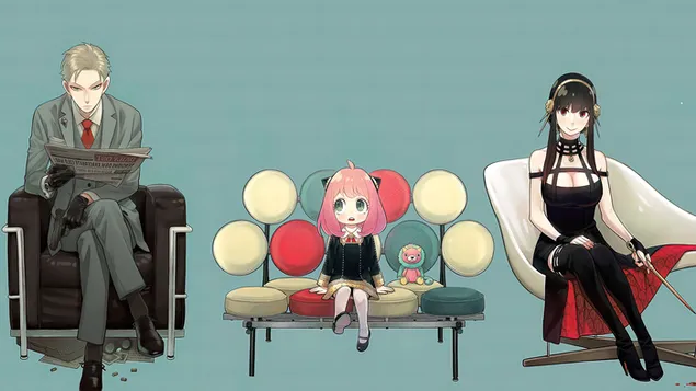Spy X Family(アニメ):Loid Forger、Anya Forger、Yor Forger ダウンロード