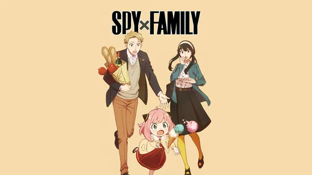 Spy X Family (Anime) - Loid Forger, Anya Forger & Yor Forger 8K achtergrond