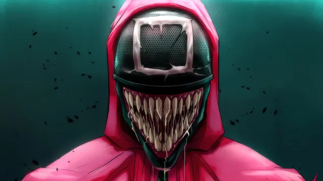 Squid Game Mặt nạ Pink Soldier Venom tải xuống