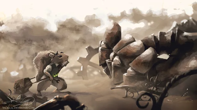 다람쥐 관리 HD 배경화면