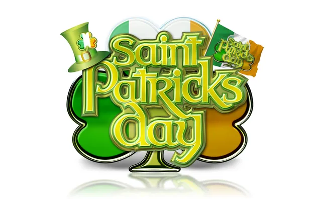 St. Patrick's Day - künstlerischer Schriftzug herunterladen