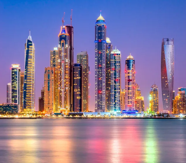 Stadsgezicht van Dubai download