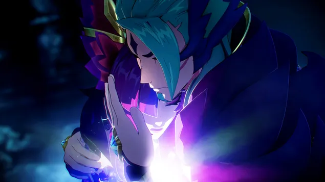 Star Guardian 'Xayah with Rakan' Light and Shadow - 英雄聯盟 (LOL) 4K 壁紙