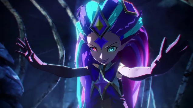 Star Guardian 'Zoe' Light and Shadow - 英雄联盟 [LOL] 4K 壁纸