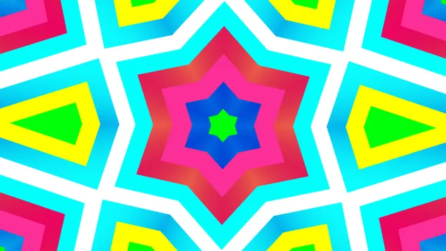 کلیدوسکوپ ستاره ای شماره 24 کاغذدیواری  HD