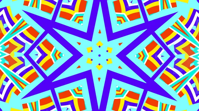 קליידוסקופ כוכב מס' 52 HD טפט