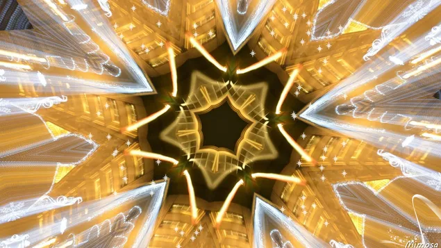 קליידוסקופ כוכב מס' 6 HD טפט