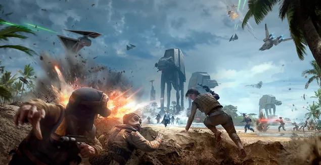 Star Wars Battlefront Rogue One: Scarif 4K Hintergrundbild
