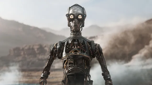 星球大战日食 - 机器人 4K 壁纸