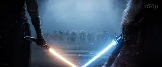 Star wars eclipse lightsabers 2K wallpaper