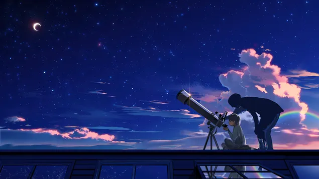 星空の夜の星