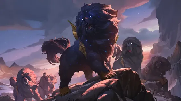 Páipéar balla Pacáiste Starhound (Targon) - League of Legends (LOL)4K