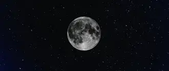 Estrelas e lua cheia no céu noturno escuro 2K papel de parede
