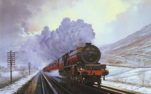 Steam engine train HD wallpaper