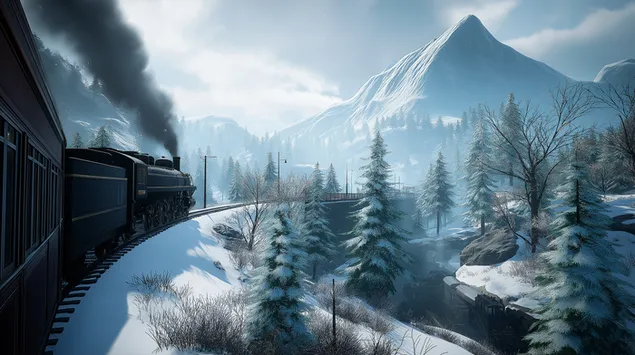 treni me avull ne mes te botes se mrekullive te maleve dimerore shkarkim