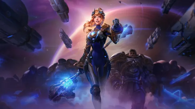 Tapeta Steel Legion 'Lux' - League of Legends 8K