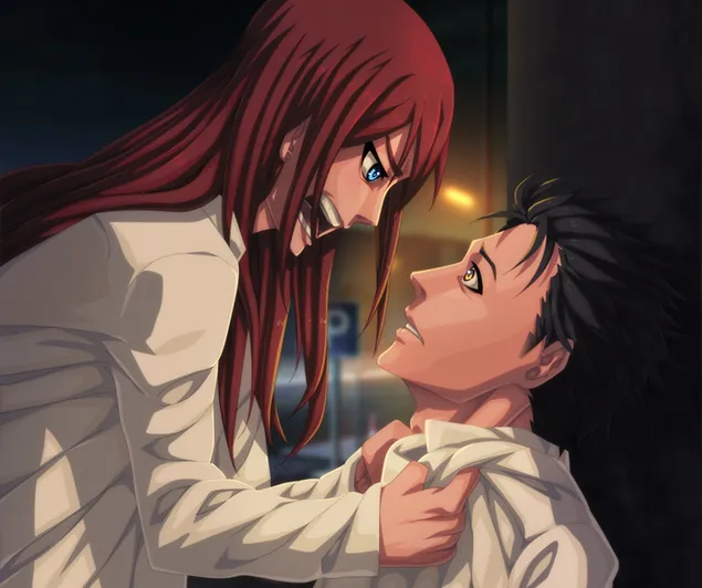 Steins;Gate - คุริสึ มากิเสะ & รินทาโร่ โอคาเบะ 2K วอลเปเปอร์