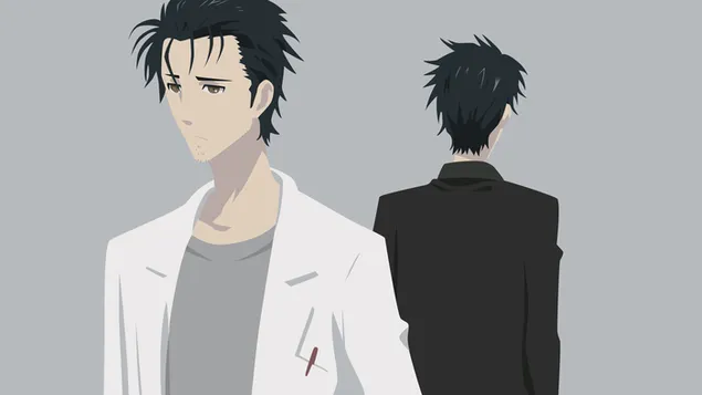 Steins Gate - รินทาโร่ โอคาเบะ (เวกเตอร์) 4K วอลเปเปอร์