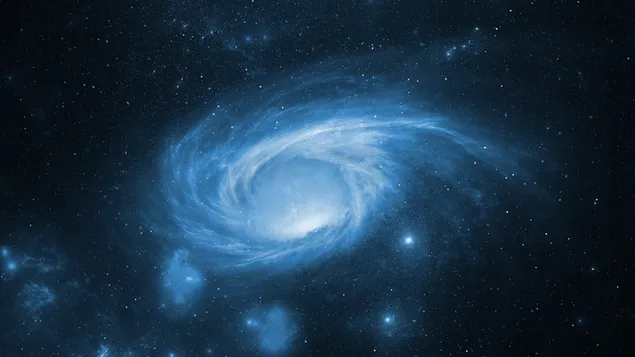 Tapeta Búrka ako galaxia vo vesmíre 4K