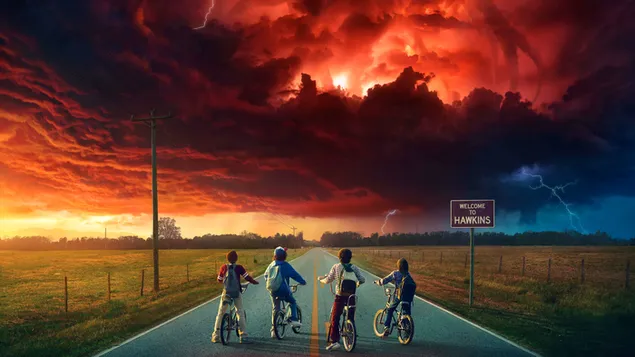 sfondo del desktop della serie tv stranger things scarica