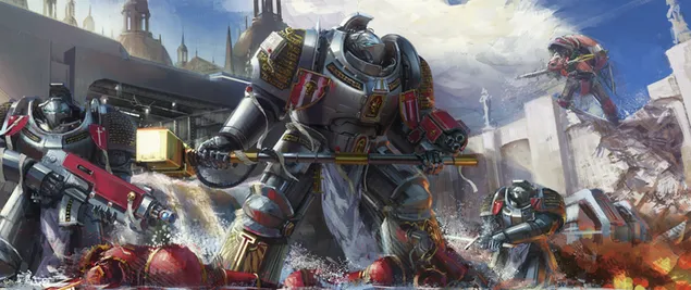Juego de estrategia robots caballero gris (Warhammer 40000) descargar