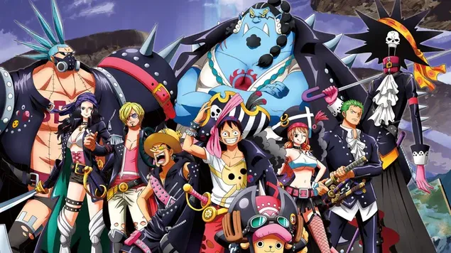 Straw Hat Pirates from One Piece Film: Red 4K wallpaper download