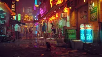 Stray game stray cat 4K wallpaper