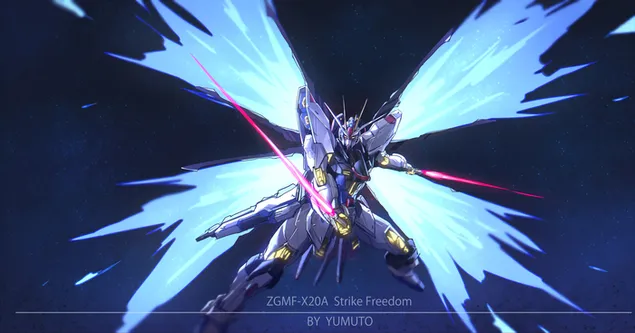 Strike Freedom Gundam 4K wallpaper
