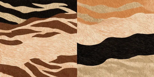 Taustpilt Stiliseeritud abstraktse loomaprindiga õmblusteta plaatide disain 2K