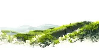 Tapeta Stylizovaná geometrická zeleň v klidné krajině 2K