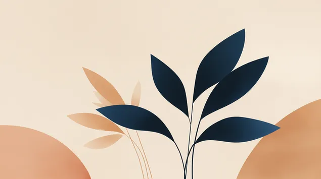 stiliserade lov och geometriska former abstrakt display ladda ner