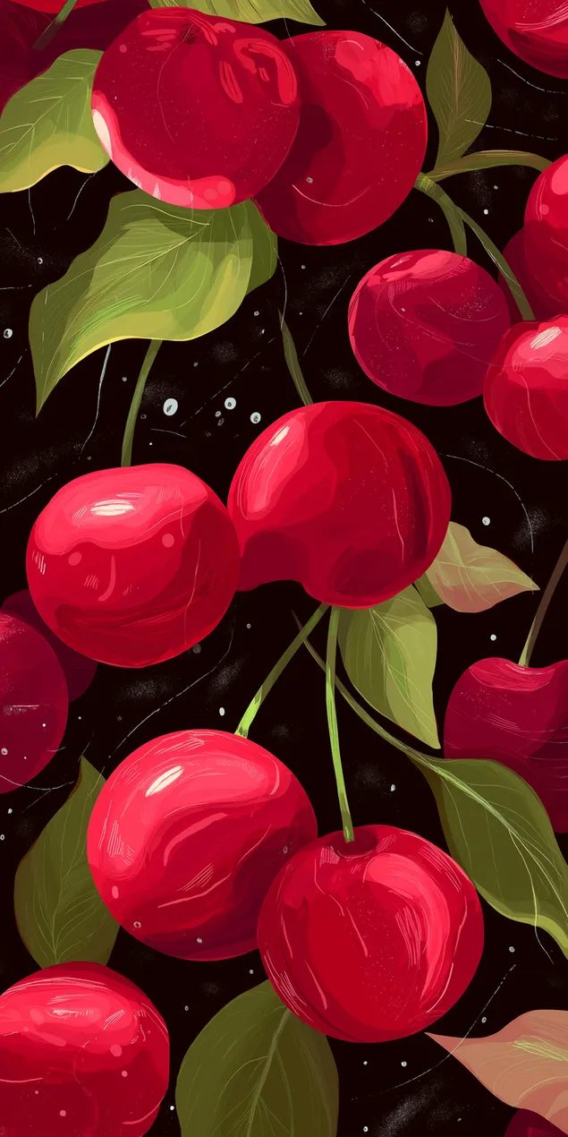 stilizalt zokkenomentes design fenyes gyumolcsokrol es levelekrol sotetben letoltes