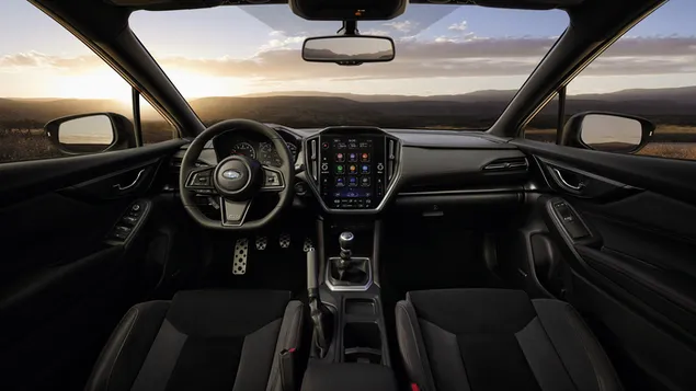 Disseny d'interiors del Subaru WRX 2022 baixada