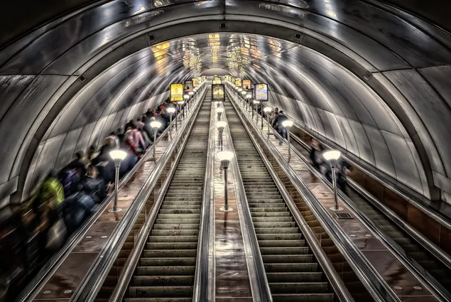 subway station stairs