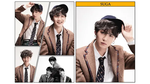 Suga in 'Map of The Soul: 7' Shoot [2020] van BTS (Bangtan Boys) 4K achtergrond