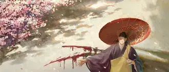 Suguru Geto en fleurs de cerisier HD fond d'écran