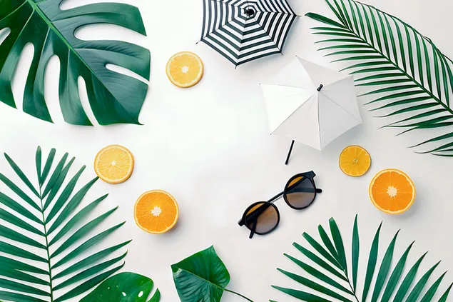 Osnovni ljetni odmor na plaži za savršen tropski bijeg 4K pozadina