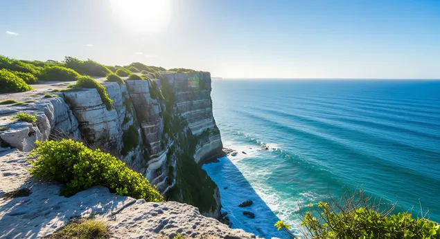 aillte aigein ghrianmhara agus muir ghorm ioslodail