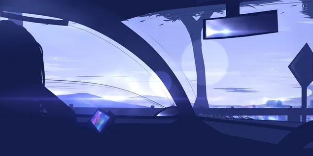 זריחה עם גאצ'ה 2K טפט