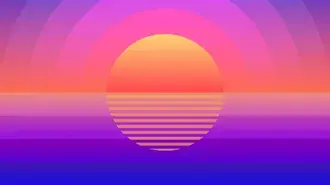arte digitale sfondo tramonto scarica