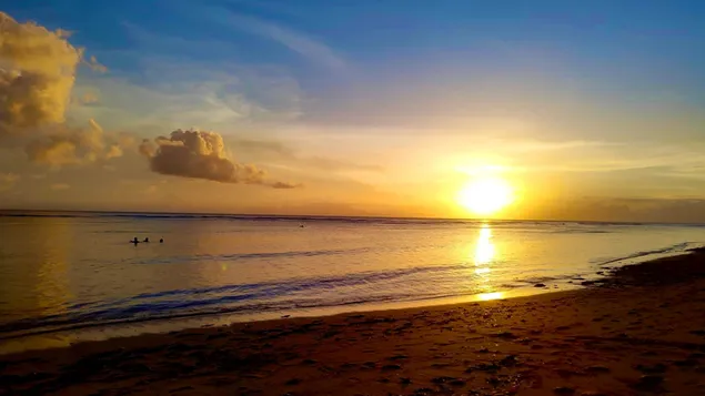 Páipéar balla Luí na Gréine Dath cois na Trá4K