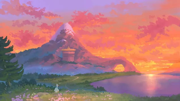 Sunset Mountain Scenery