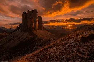 naplemente a dolomitok felett letoltes