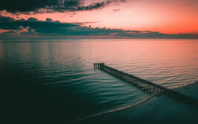 Solnedgang over havet download